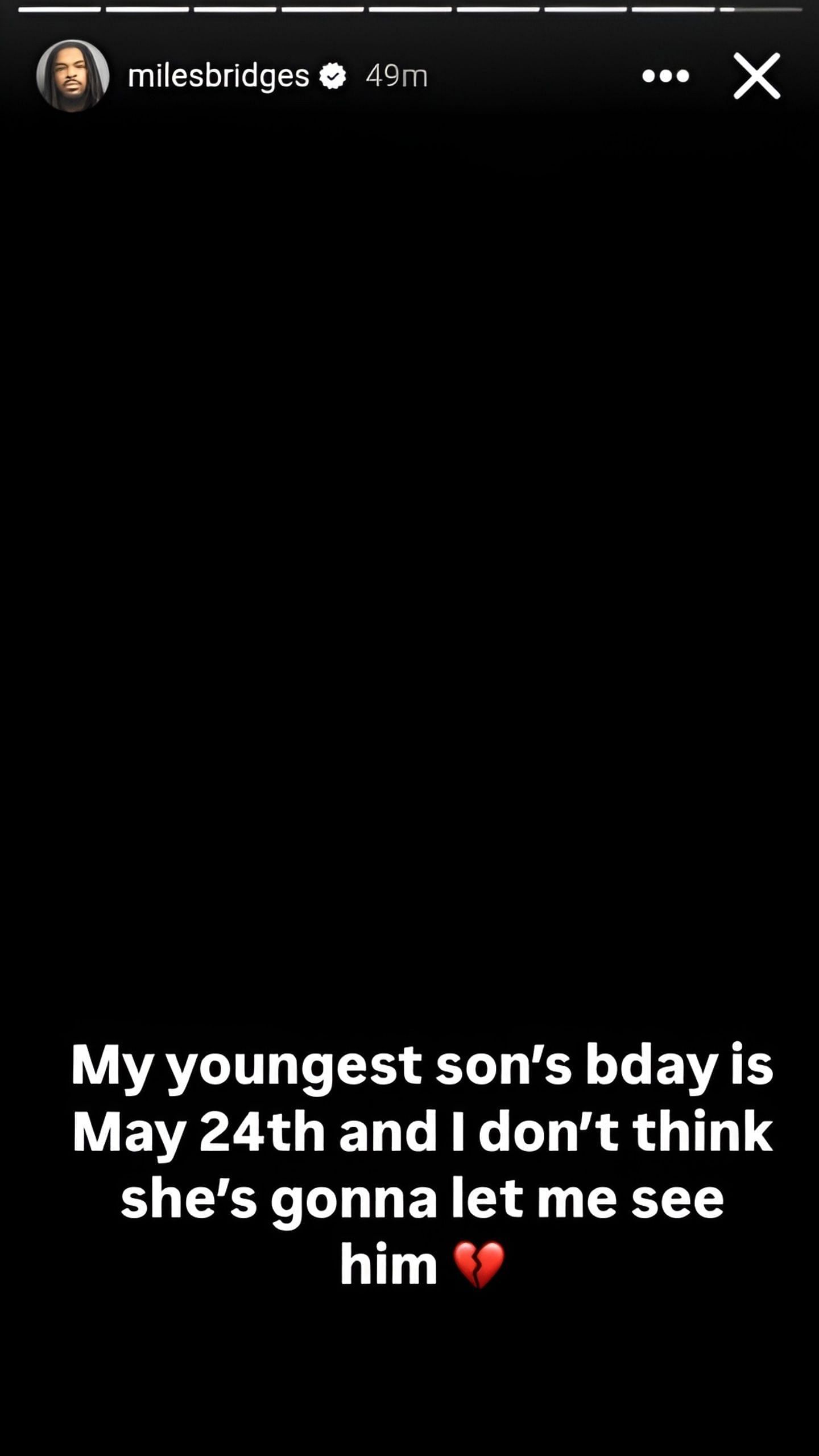[Credit: IG/@milesbridges]