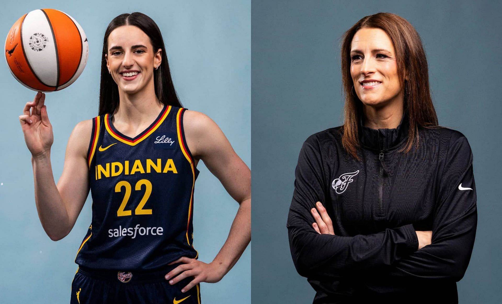 Caitlin Clark and Stephanie White