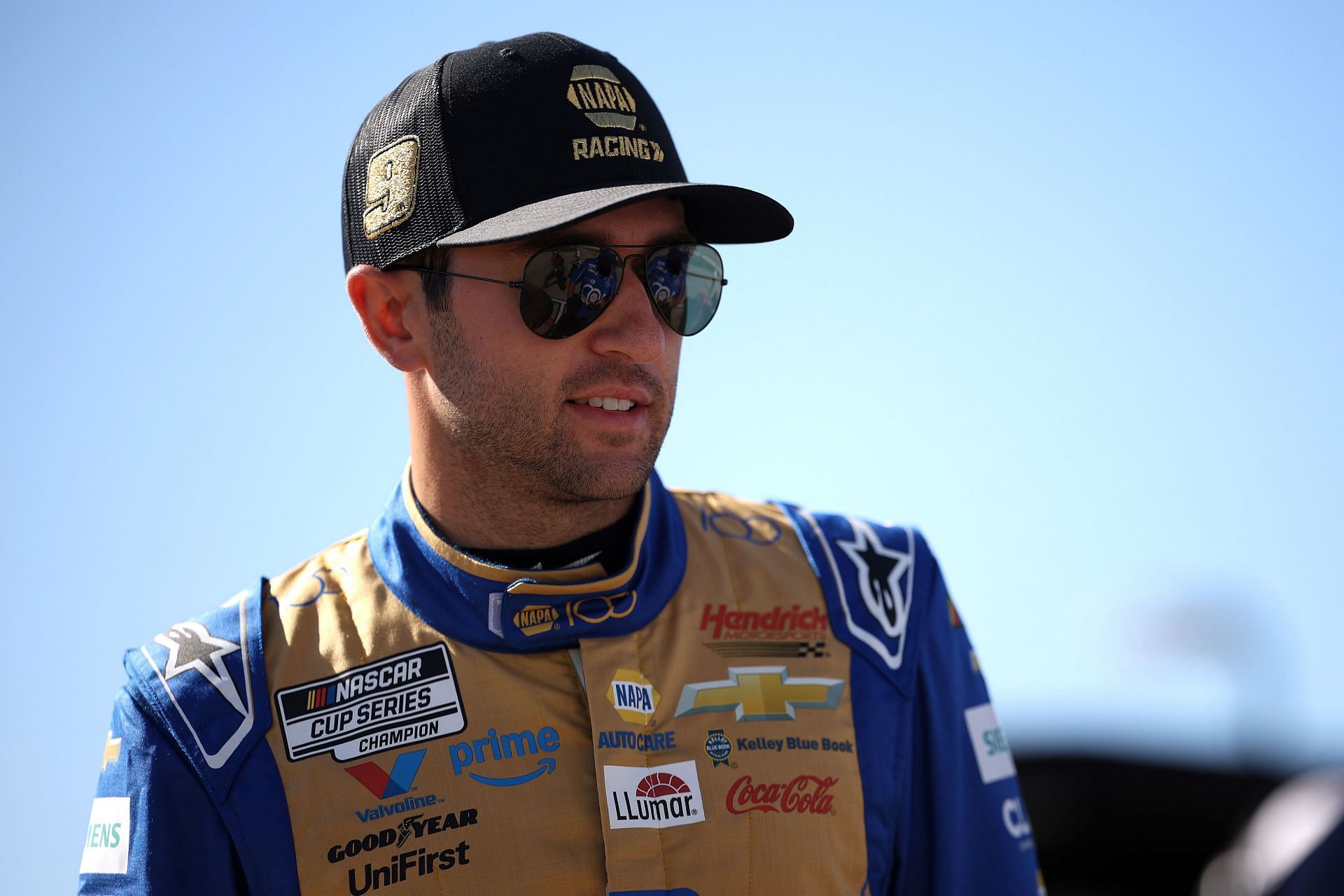 FORT WORTH, TEXAS - MAY 03: Chase Elliott, driver of the #9 NAPA Auto Parts Chevrolet, waits on the grid during practice for the NASCAR Cup Series W&uuml;rth 400 at Texas Motor Speedway on May 03, 2025 in Fort Worth, Texas. (Photo by James Gilbert/Getty Images) - Source: Getty