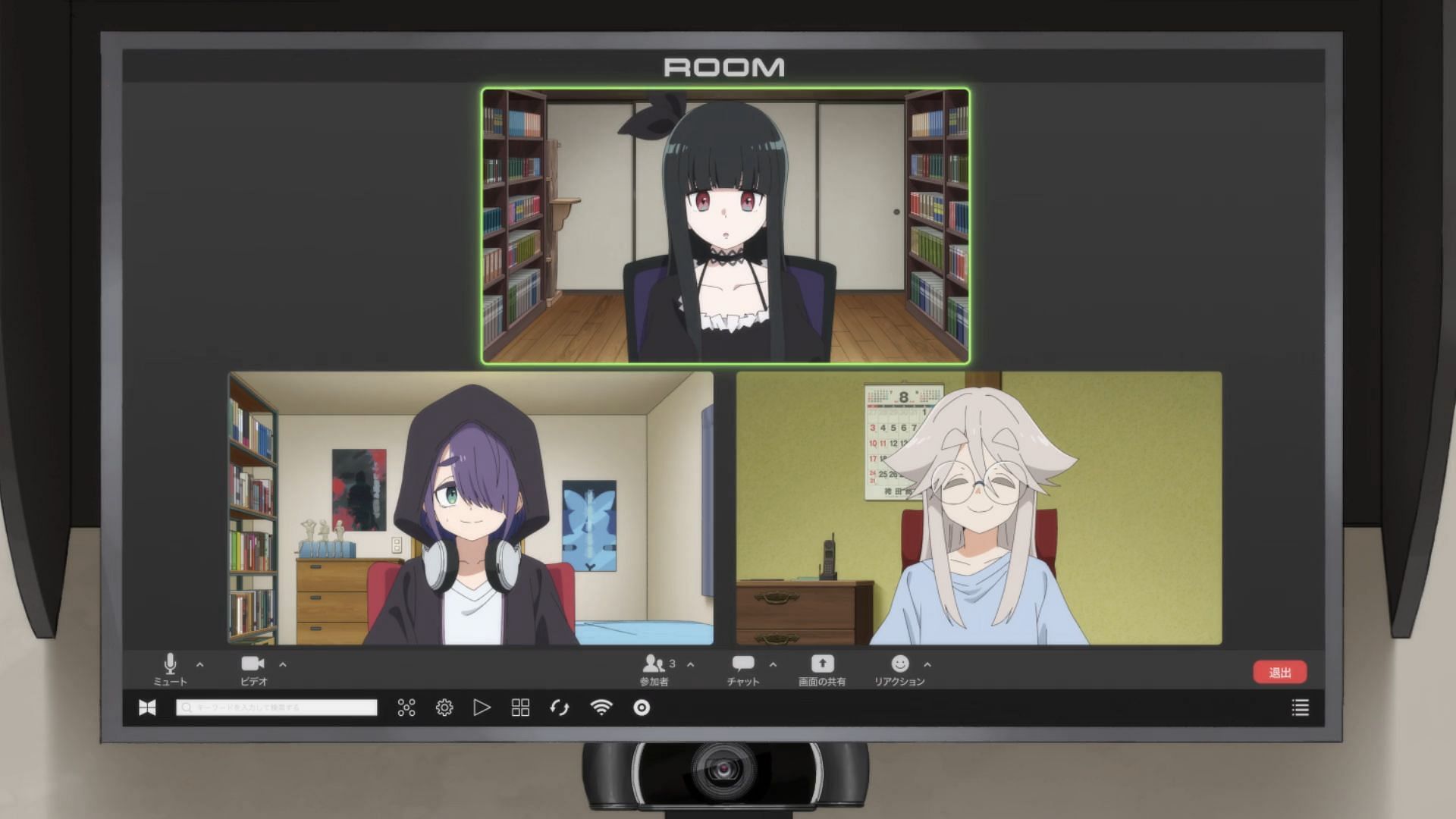 Episode 7 started with the girls on a conference video call (Image via Soigne)