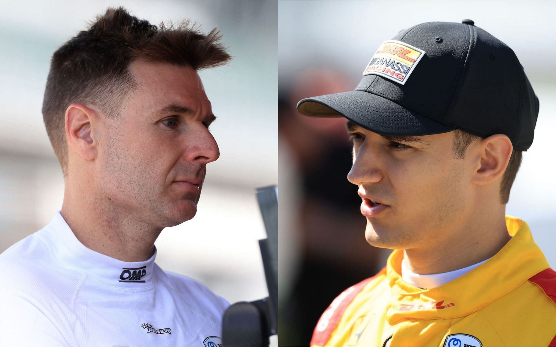 Will Power (L) and Alex Palou (R)