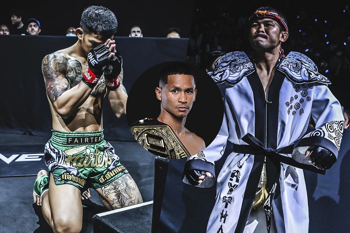 Superbon (Middle), Kongthoranee (L) and Nong-O (R) | Photo by ONE Championship