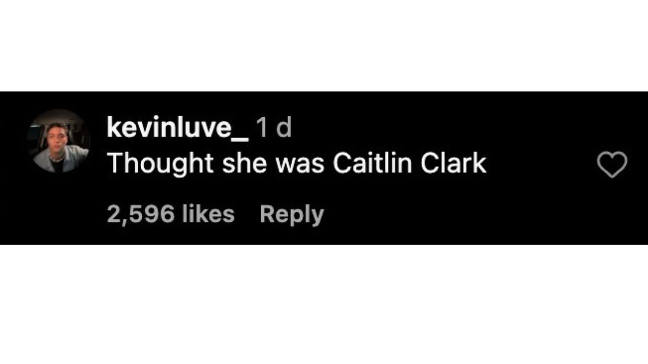 Fan reaction to Clark&#039;s doppelganger bumping into Michael Jordan. [photo: @overtime/IG]