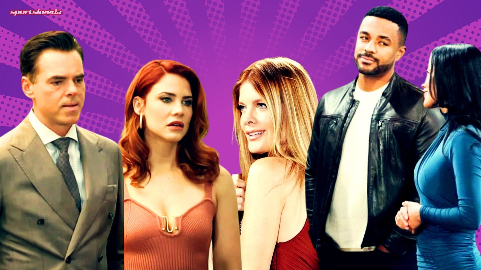 Billy, Sally, Phyllis, Damian, and Lily from The Young and the Restless [Custom cover edited by Sportskeeda (Original image via CBS)]