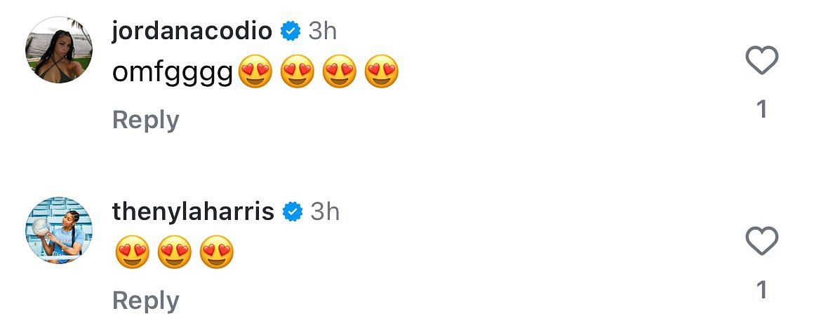 Basketball players hype up Chloe Kitts