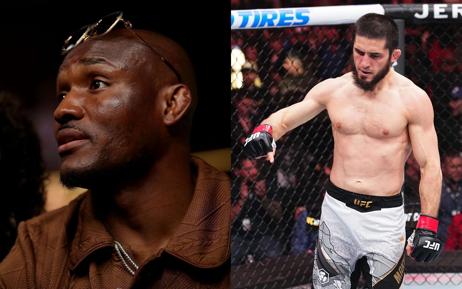 Kamaru Usman (left) and Islam Makhachev (right) talked about fighting each other. [Images courtesy: Getty Images]