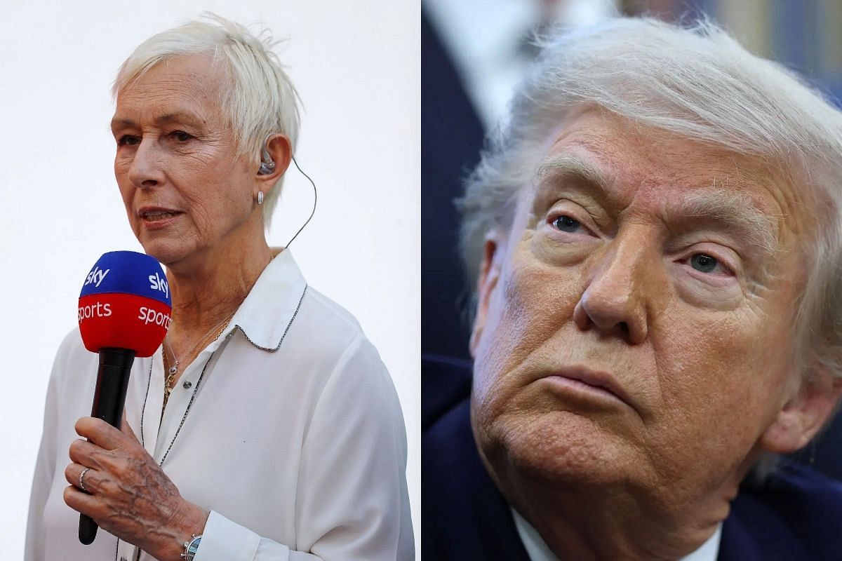 Martina Navratilova and Donald Trump - Source: getty