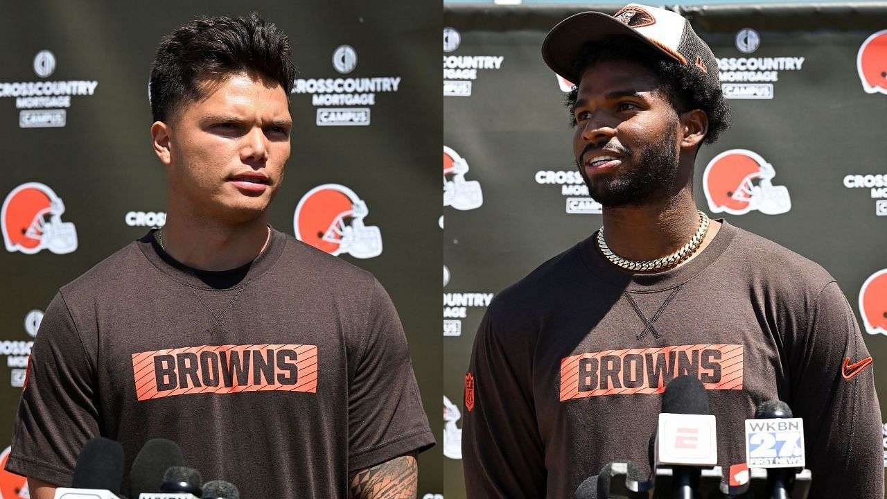 &quot;This is why nobody drafted him&quot; - NFL fans react to Dillon Gabriel getting first reps over Shedeur Sanders at Browns camp