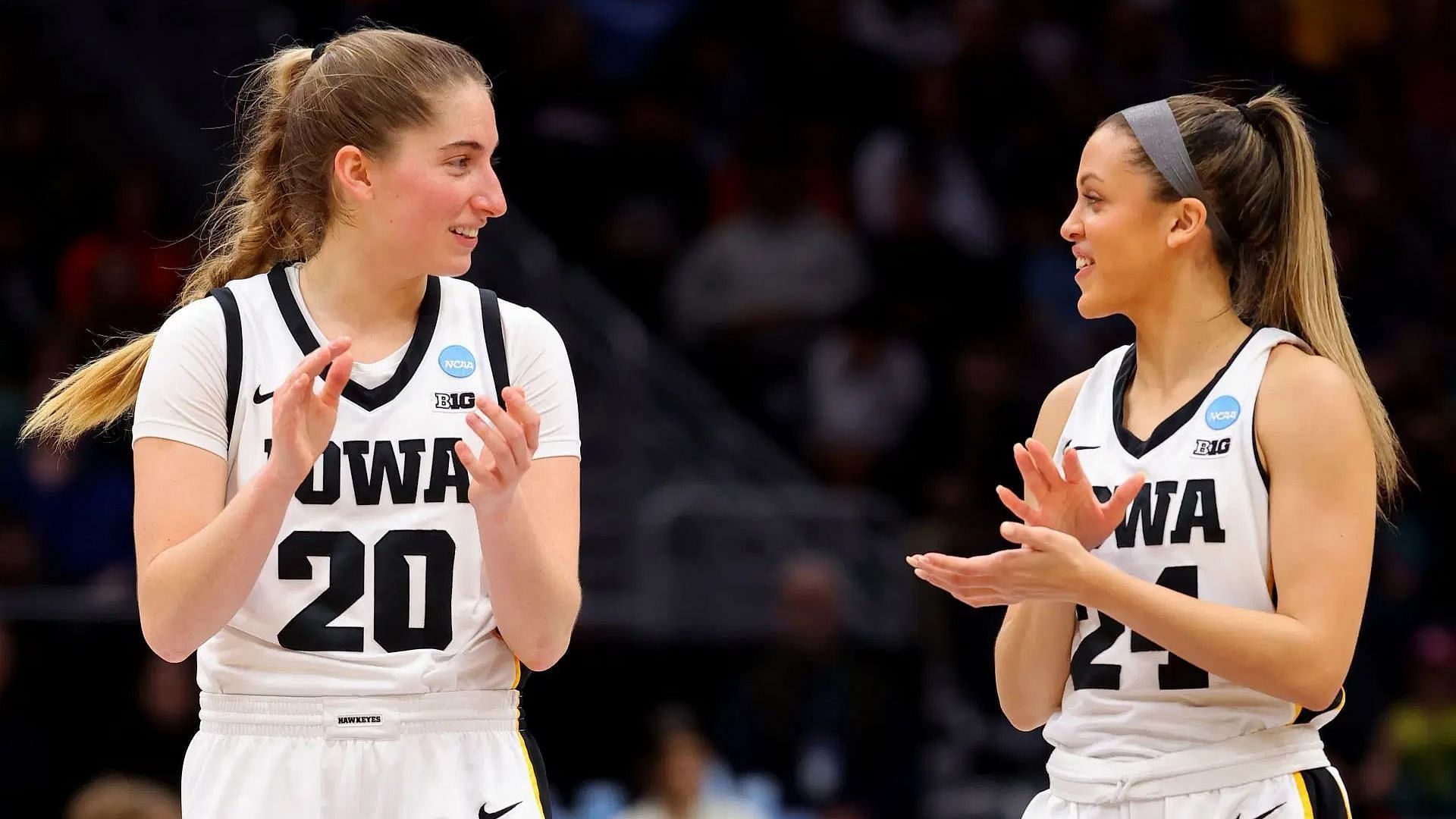 Former Iowa stars Kate Martin, Gabbie Marshall