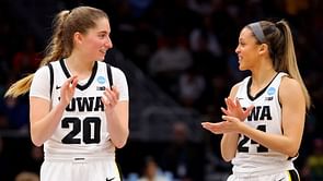 Ex-Iowa star Gabbie Marshall drops 3-word reaction as Kate Martin poses in Valkyries jersey