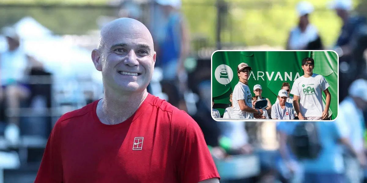 Andre Agassi sends warm welcome message to junior PPA champions Boone and Ford Casady after major career decision | Image Source: Getty, Junior PPA Tour Instagram 