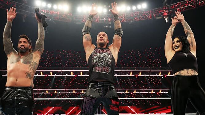 Damian Priest and Jey Uso spotted with a new female WWE star - it's not Rhea Ripley