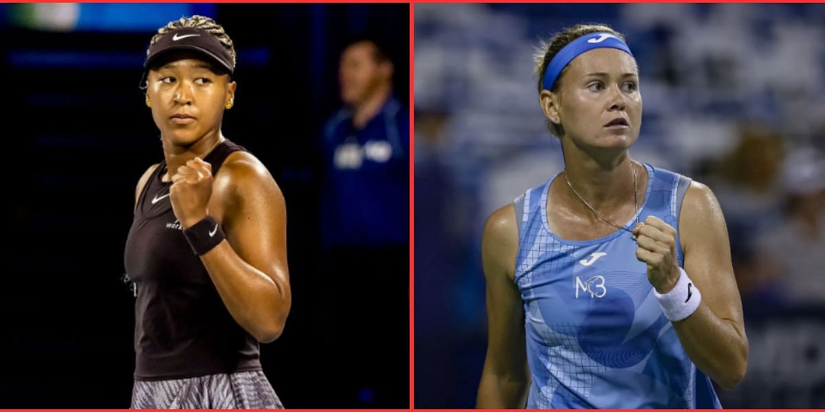 Naomi Osaka (L) &amp; Marie Bouzkova (R) (Source - GETTY)