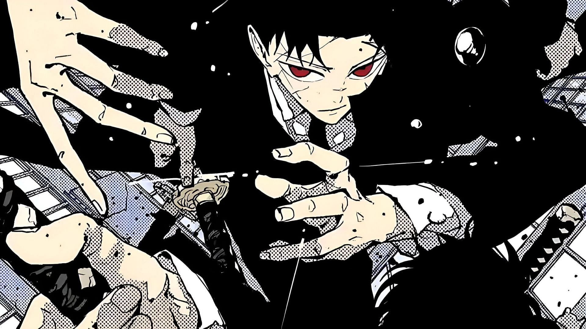 Takeru Hokazono does an Eiichiro Oda in the latest Kagurabachi chapter (Image via Shueisha)