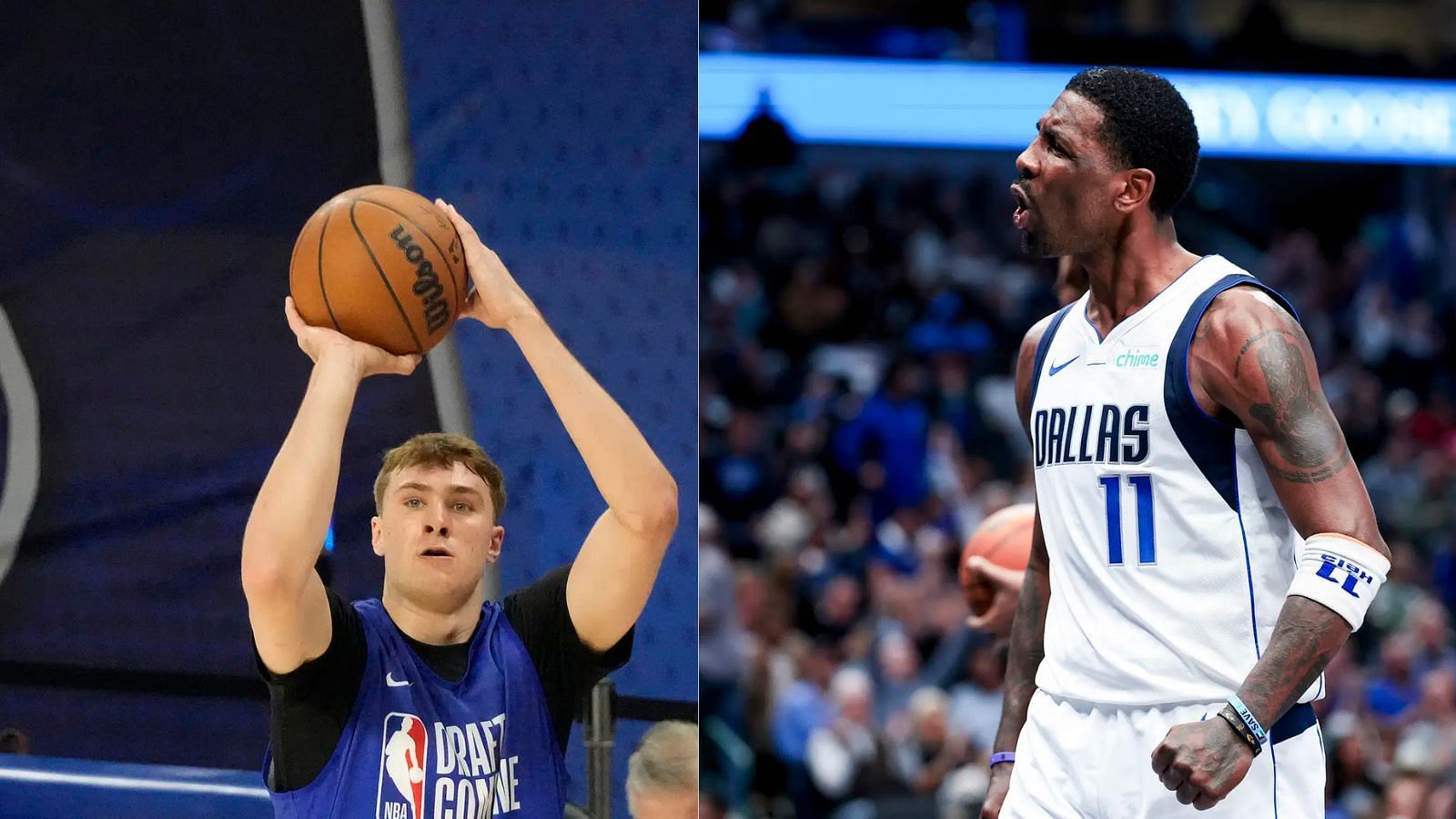 Cooper Flagg and Kyrie Irving are both Duke players who are likely to end up as No. 1 picks and teammates. (Photo Credits: IMAGN)