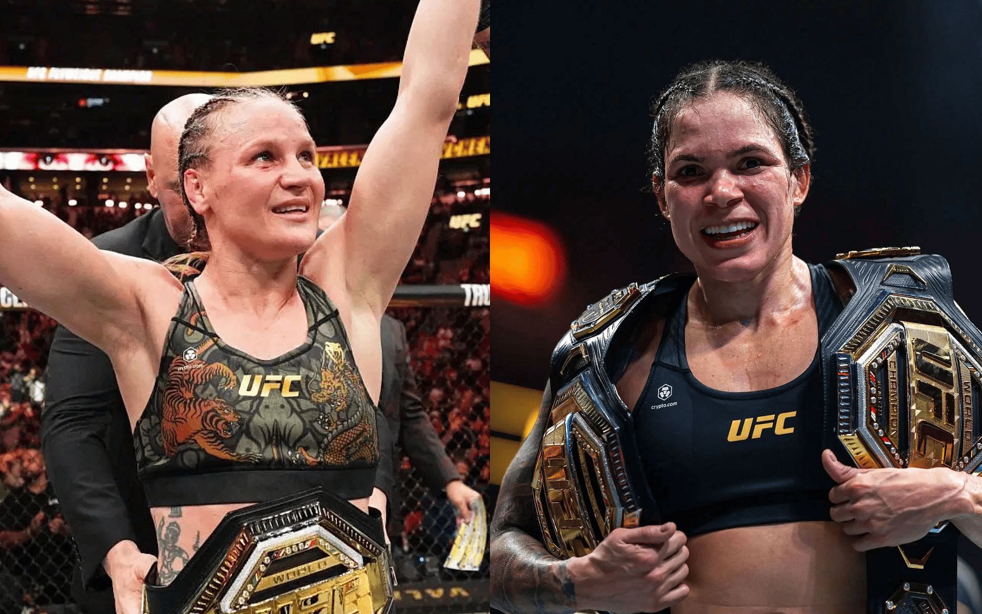 UFC analyst draws comparison between Valentina Shevchenko (left) and Amanda Nunes (right). [Images courtesy: Getty]