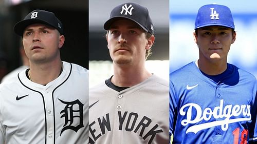 (Left to Right) Tarik Skubal, Max Fried and Yoshinobu Yamamoto (Images from - Getty)