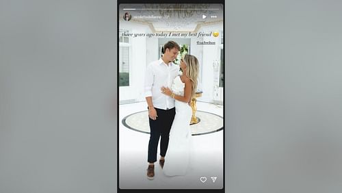 Zach Wilson's fiancée Nicolette Dellanno reminisces first meeting with QB (image credit: instagram/nicollettedellano)