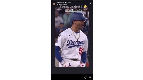 Kike Hernandez's story on Mookie Betts 