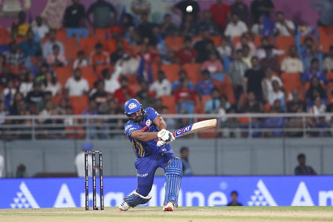 Rohit Sharma perishes to Prasidh Krishna's slower ball for a brilliant 81 in GT vs MI IPL 2025 Eliminator match