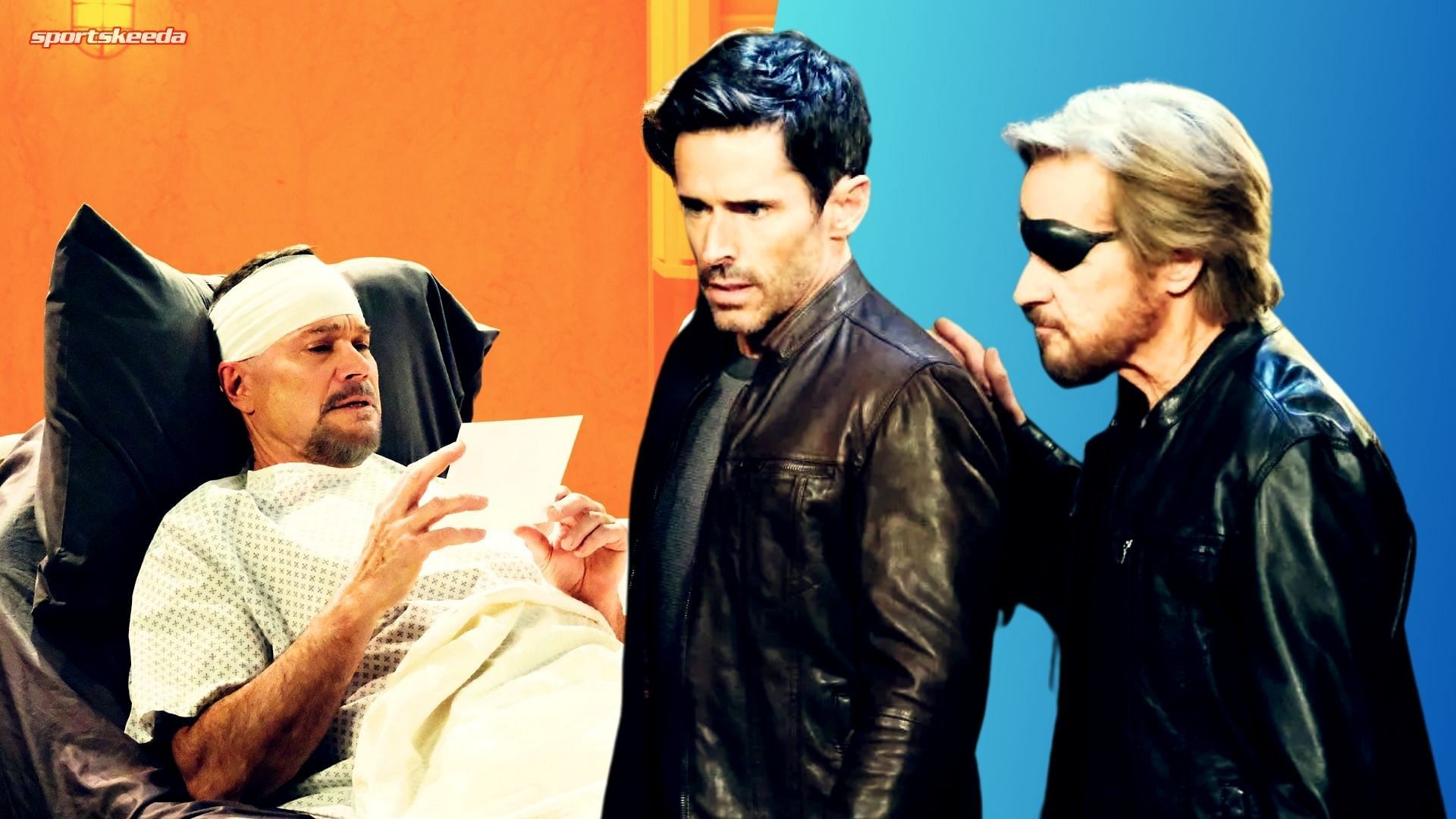 Steve, Shawn, and Bo from Days of Our Lives [Custom cover edited by Sportskeeda (Original image via Peacock)]