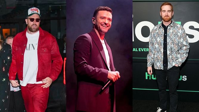WATCH: Justin Timberlake turns 'backup dancer' for Travis Kelce during golf outing in LA with Andrew Santino