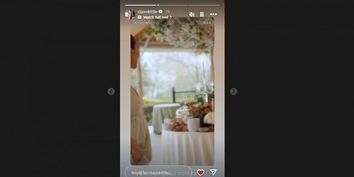 George Kittle’s wife Claire drops a message for Christian McCaffrey’s wife Olivia Culpo on her Parisian-themed baby shower/@clairekittle