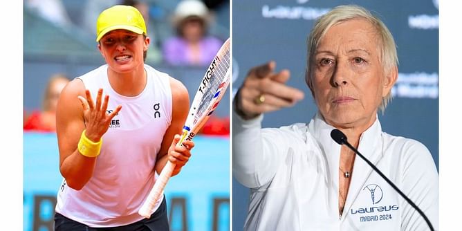 Martina Navratilova sticks up for Iga Swiatek as she shuts down 'nasty' troll attacking Pole's 'humility' after Madrid Open heartbreak