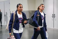 Alyssa Thompson and sister Gisele make their feelings known after "sister-to-sister" goal against Washington Spirit