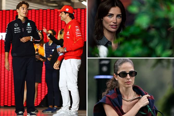 George Russell's girlfriend Carmen Montero Mundt drops 2-word reaction to Carlos Sainz's partner Rebecca Donaldson's latest IG post