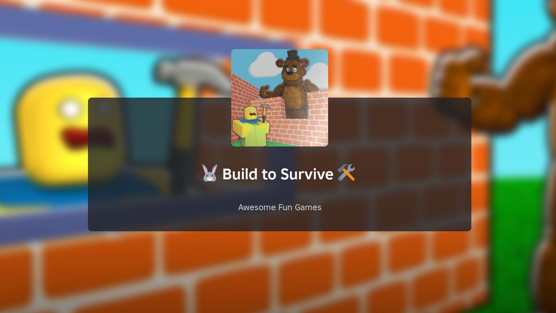 Build to Survive loading screen