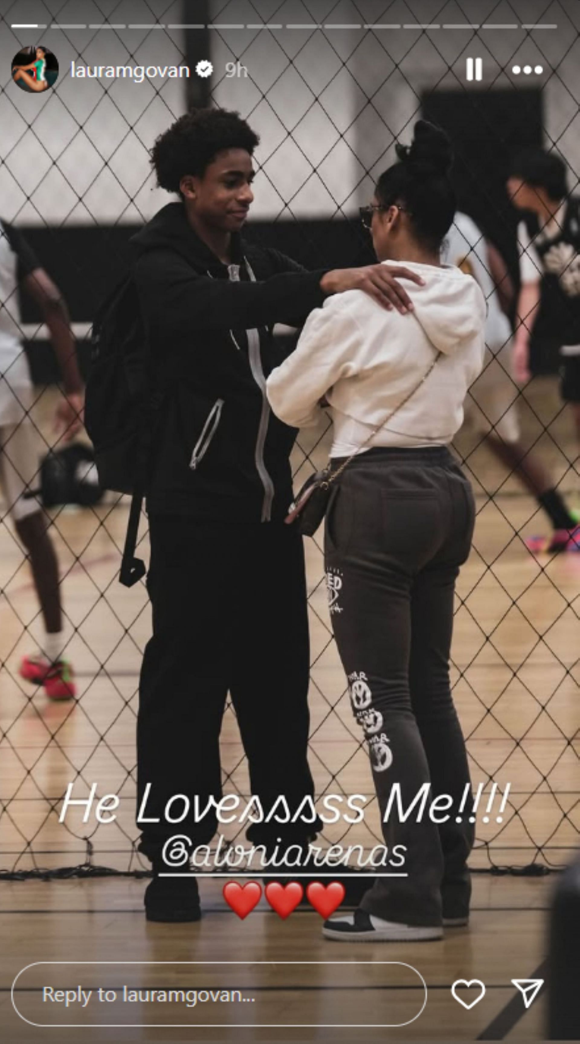 Gilbert Arenas&#039; ex-wife Laura Govan shares 3-word reaction to wholesome snap with Aloni Arenas (Image via Instagram @lauramgovan)
