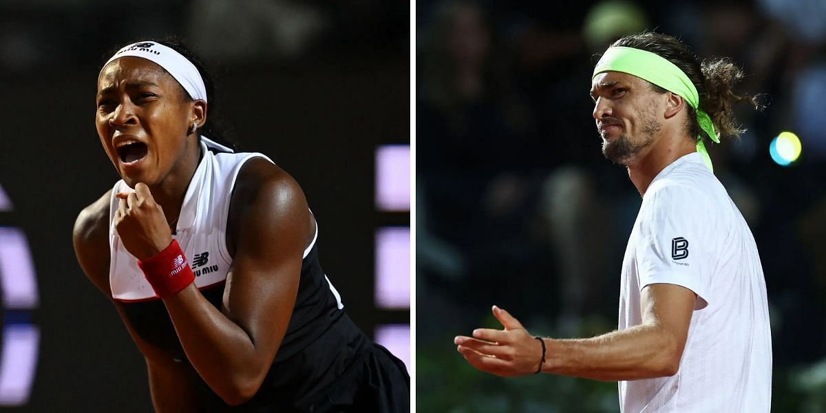 Coco Gauff and Alexander Zverev - Image Source Getty 