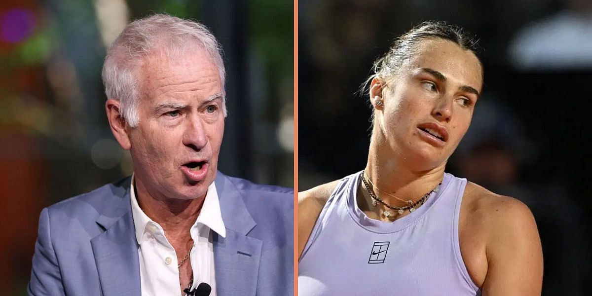John McEnroe (left), Aryna Sabalenka (right), Sources: Getty