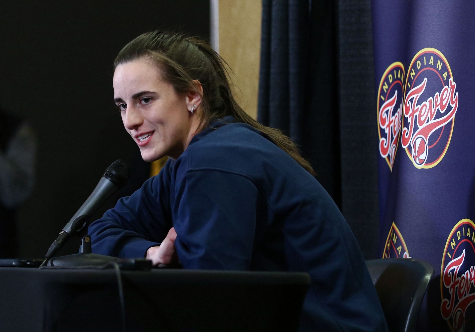 Fever guard Caitlin Clark reportedly has taken notice of the long delay of the release of her Nike signature shoe. -- Photo by GETTY