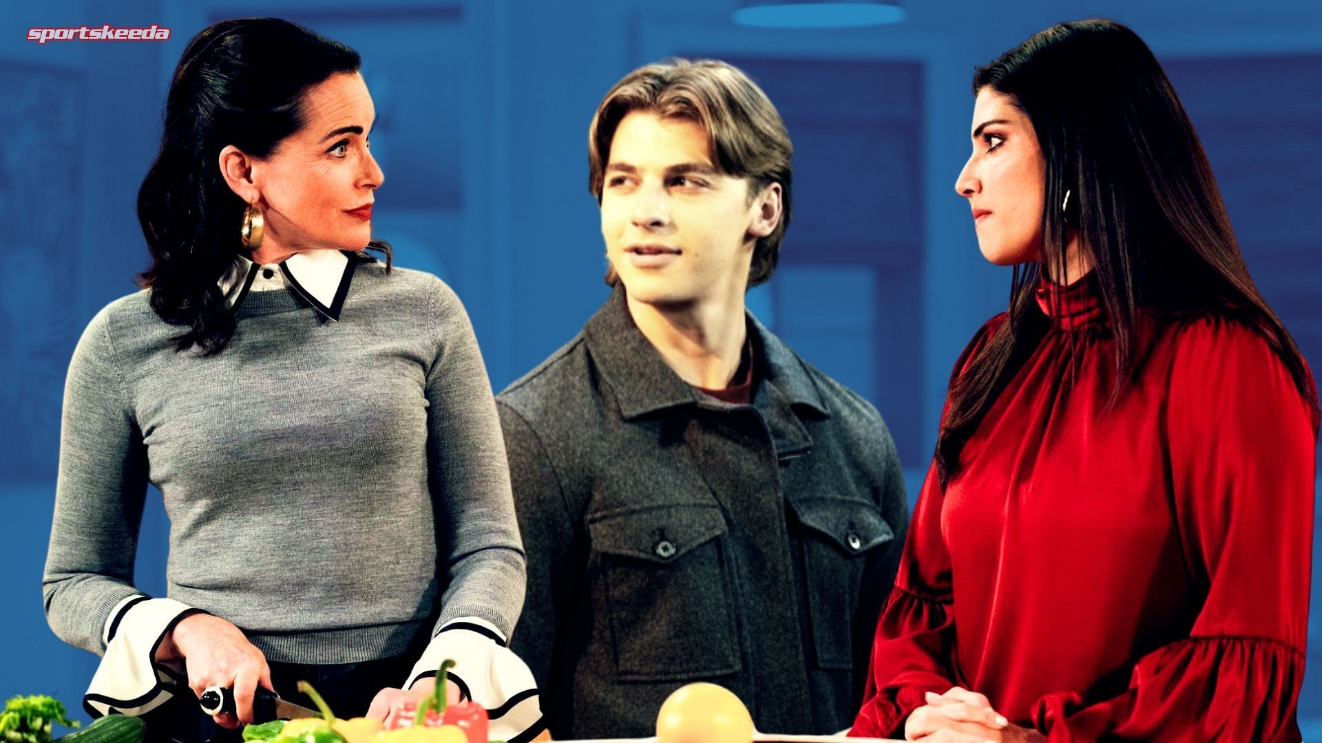 Lois, Gio and Brook on General Hospital (Custom edit by Sportskeeda, Original Image [ABC])