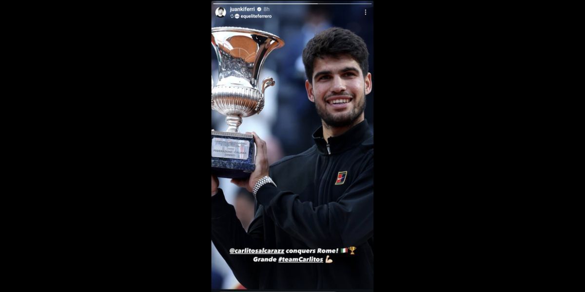 Via Ferrero Tennis Academy Instagram story (@juankiferri/IG)