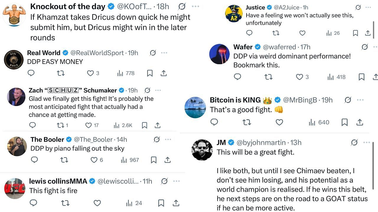 Fan comments. [Screenshots courtesy: @ChampRDS on X]