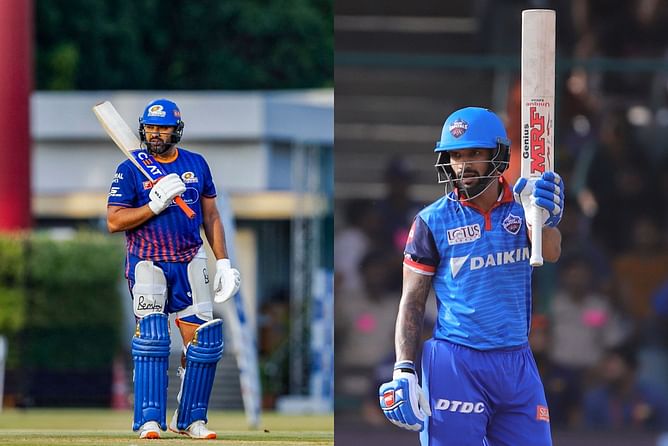 Rohit Sharma vs Shikhar Dhawan - comparing their stats after 222 IPL matches