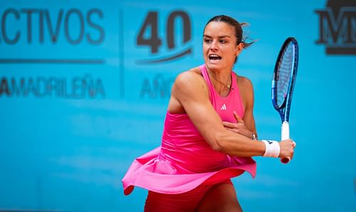 Maria Sakkari at the Madrid Open 2025. (Photo: Getty)