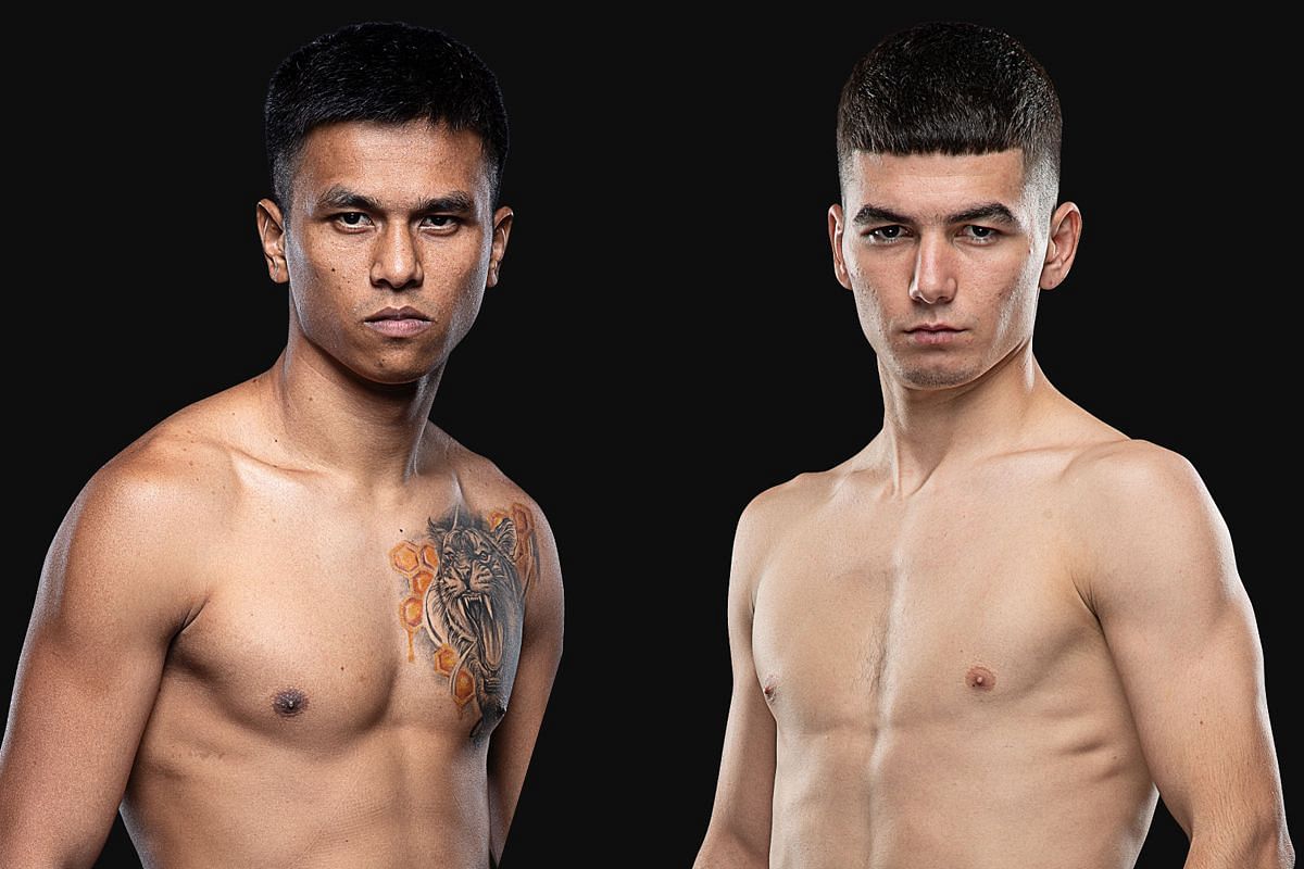 (From left) Panpayak Jitmuangnon and Aslamjon Ortikov.