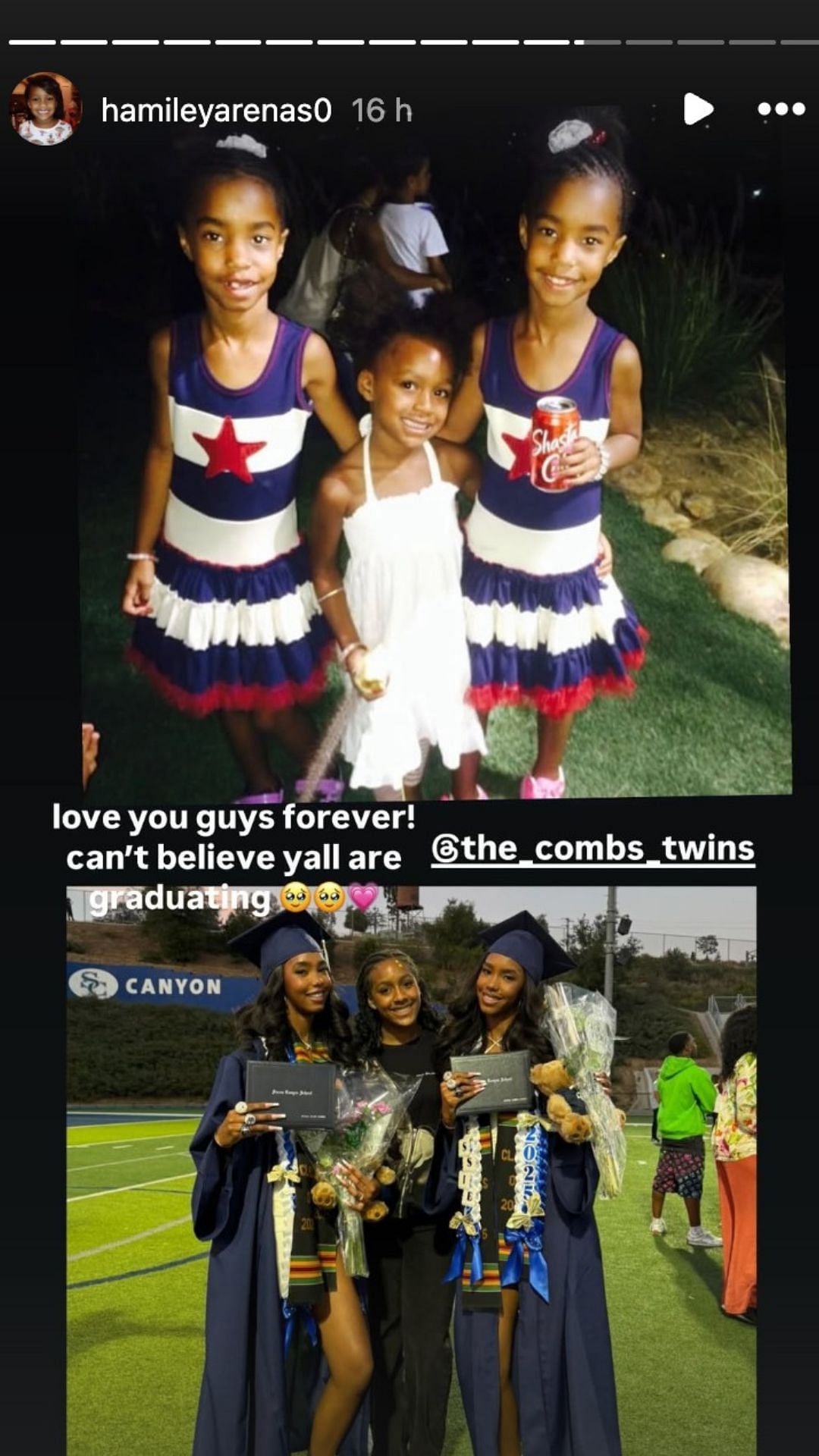 Gilbert Arenas' daughter Hamiley Arenas shows love as Sean 'Diddy