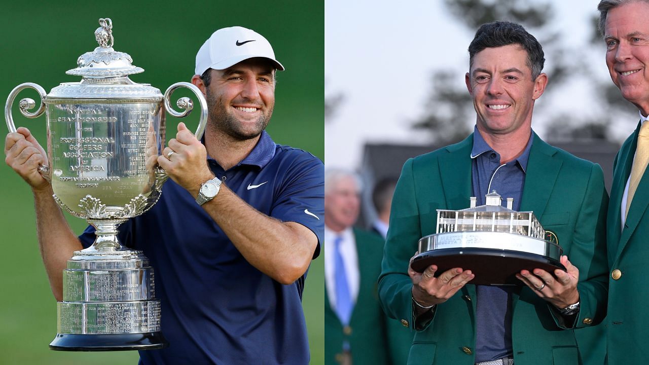 Golf world picks World No. 1 over Rory McIlroy for most number of Major wins (Images via Getty)
