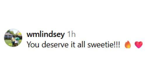 JaMeesia Ford 1st fan comment (Image Source: @gamecocktrackxc/Instagram)