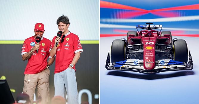 In Pictures: Ferrari officially unveil Hamilton, Leclerc’s special Miami GP livery