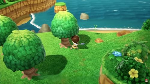 Wood cutting in Fantasy Life i: The Girl Who Steals Time (Image via Nintendo / LEVEL5 Inc.)