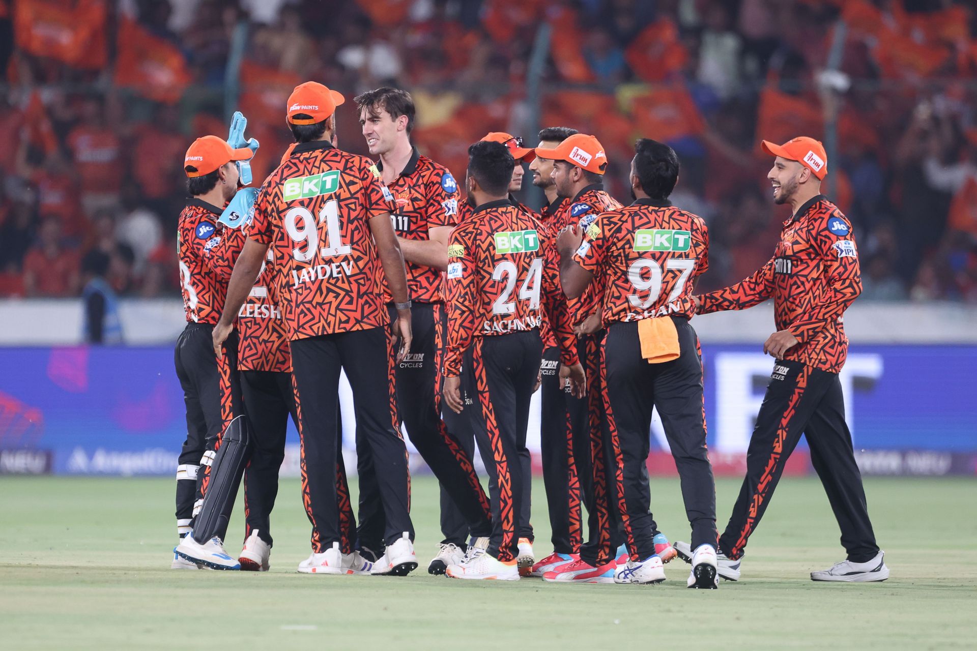 The SunRisers Hyderabad became the third team eliminated from the IPL 2025 playoff race. [P/C: Getty]
