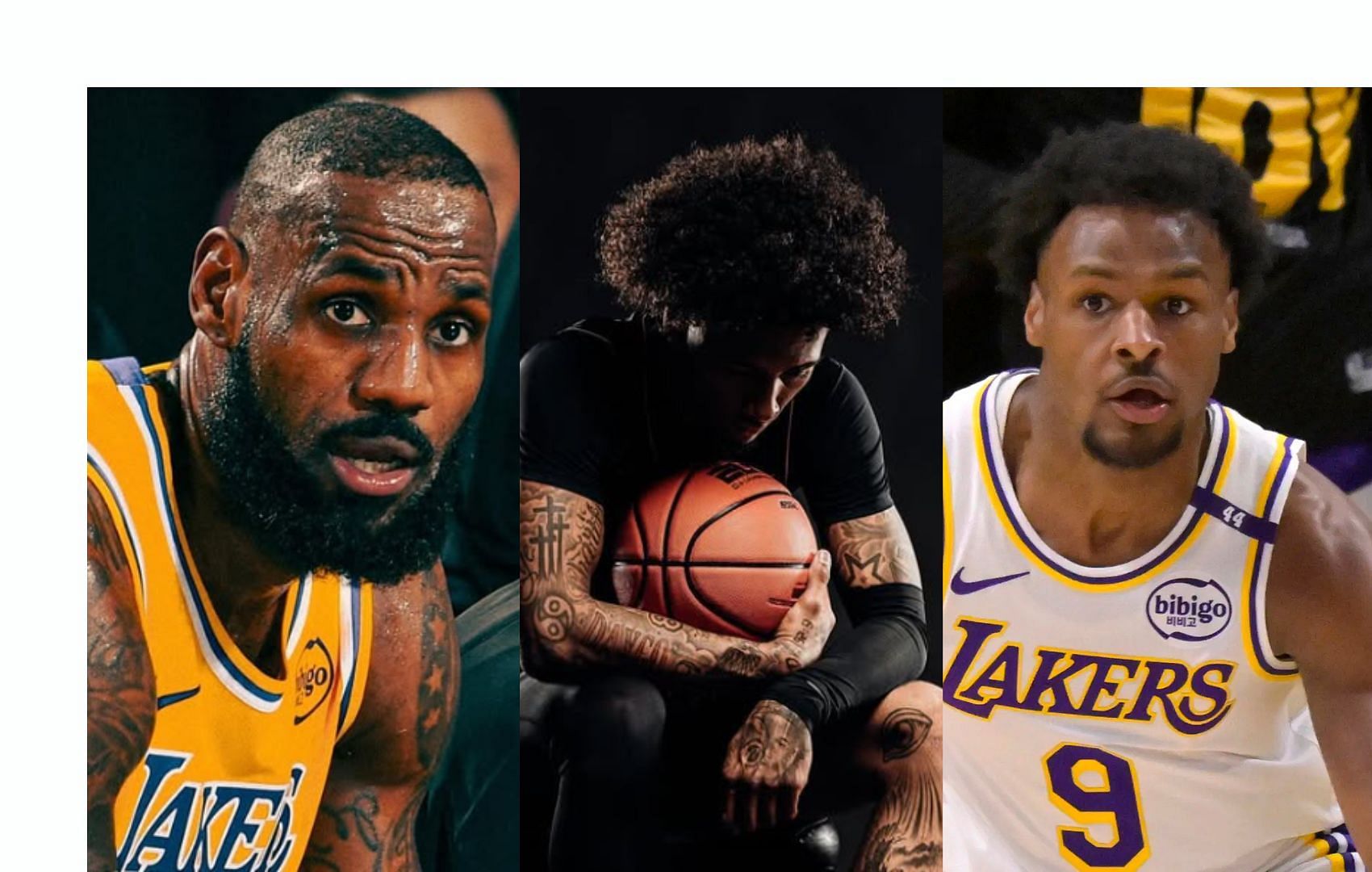 LeBron James, Mikey Williams, Bronny James