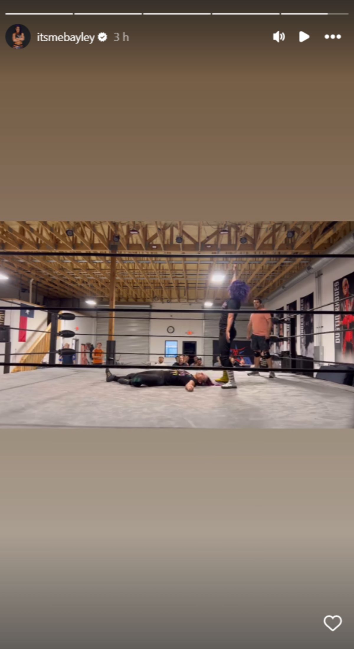 Bayley trains ahead of her return (Photo credits: WWE Superstar&#039;s Instagram story)