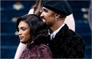Jalen Hurts makes fashion statement with $10,300 Breitling Navitimer watch during Met Gala debut with wife Bry Burrows